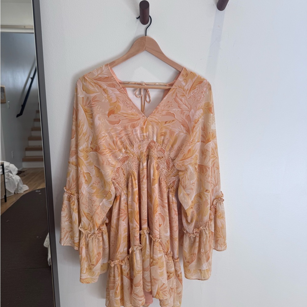 Vici Peach Floral Dress